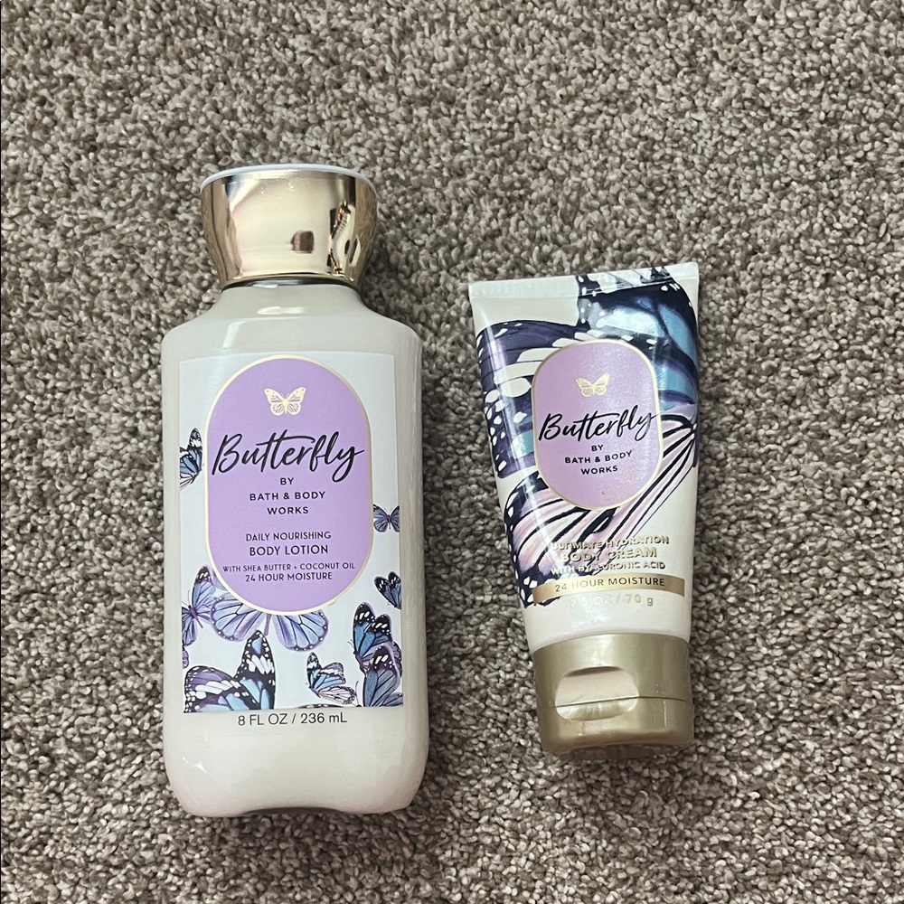 Bath & Body Works Butterfly Body Lotion And Cream